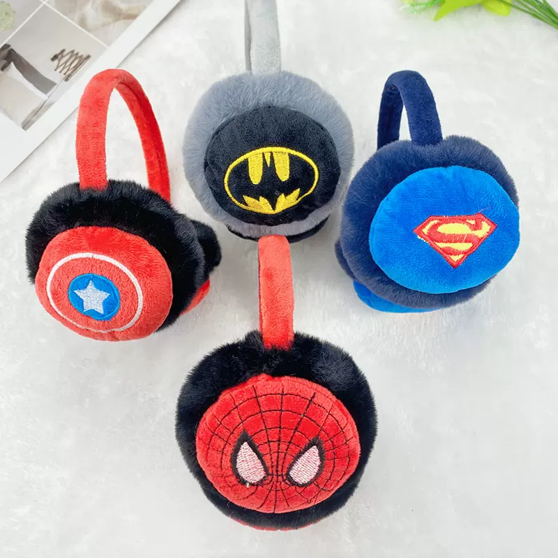 冬季儿童立体卡通头戴式毛绒保暖耳罩宝宝可爱毛绒防寒耳暖批发