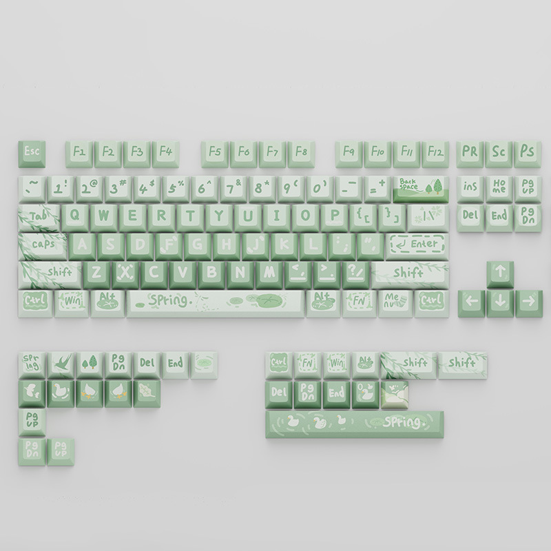 Juego Completo de Keycaps PBT CHERRY — Sublimación, Tema EVA, Compatible con Teclado Mecánico