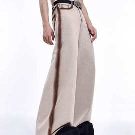 2026新款复古裤子夏装港风学生宽松小众设计感趣味男款休闲裤外穿