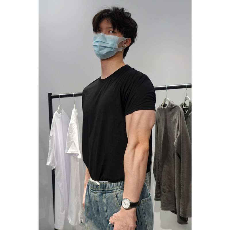 Easiest for Match Outdoor Spring and Summer Men's Loose T-Shirt Quick-Drying Hiking Breathable T-Shirt Sweat-Wicking Running Casual Breathable Short-Sleeved