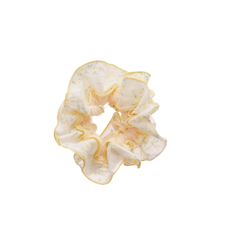 Sal marina, tela azul, encaje, lazo para el cabello de intestino grueso, cuerda para el cabello dulce y versátil, cuerda para el cabello con sensación de alta calidad, accesorios para el cabello