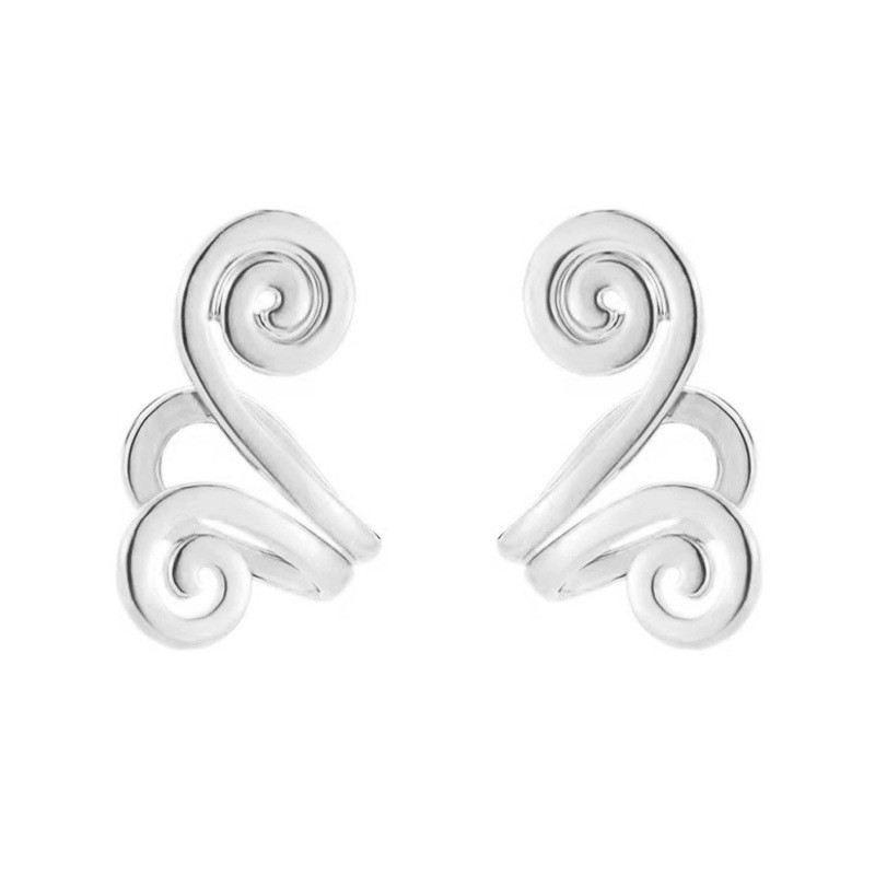 Personalidad japonesa y coreana, mantra simple y de moda, clip de oreja de Sun Wukong, estilo de flor coreana, par de clip de oreja sin orejas perforadas