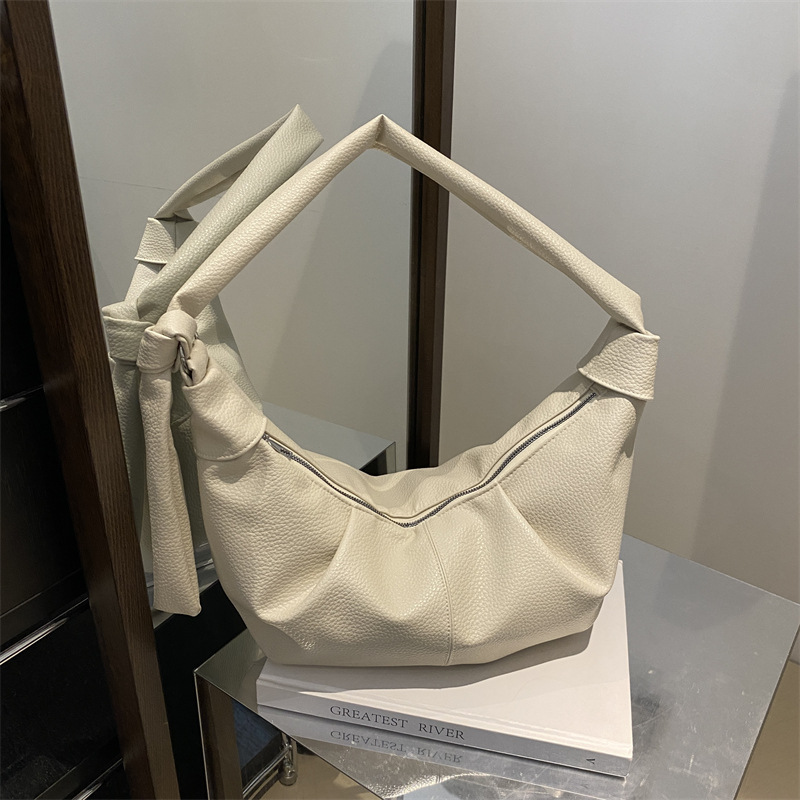 Coreana de gran capacidad retro cuero suave bolsas de calzado de calzado de estilo relajado artístico ocio viaje mochila de hombro