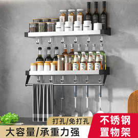 厨房置物架下水槽架台面架不锈钢橱柜可伸缩多层碗架收纳架厂定制