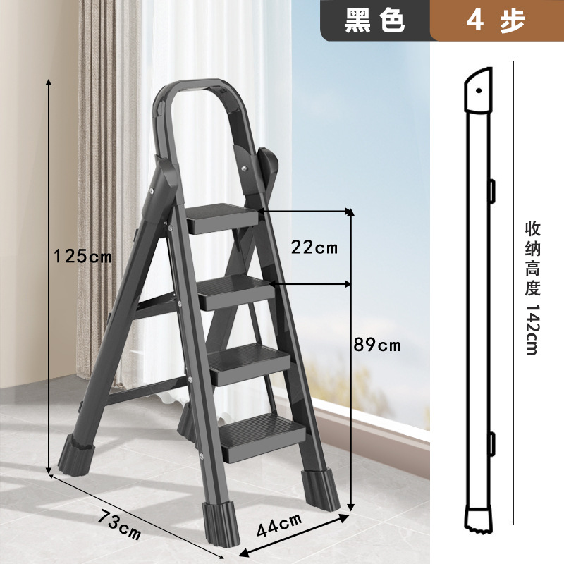 escalera doméstica plegable telescópico multifuncional escalera en zigzag interior escalera plegable escalera escalera de ático escalera gruesa portátil