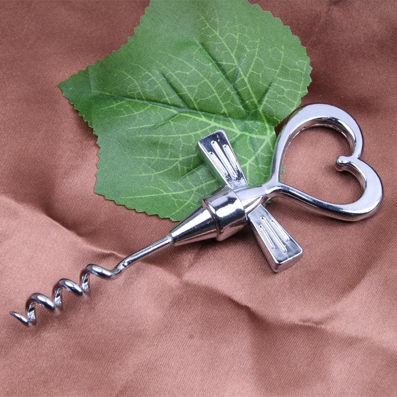 Abrebotellas de vino tinto LOVE en forma de corazón arte de pareja creativa destornillador de vino diamante boda regalo diario spot al por mayor