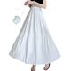 Cross-Border Fashion Versatile Pleated Lining High-Waisted Slimming Mid-Length Slimming Tiered Long Skirt for Women