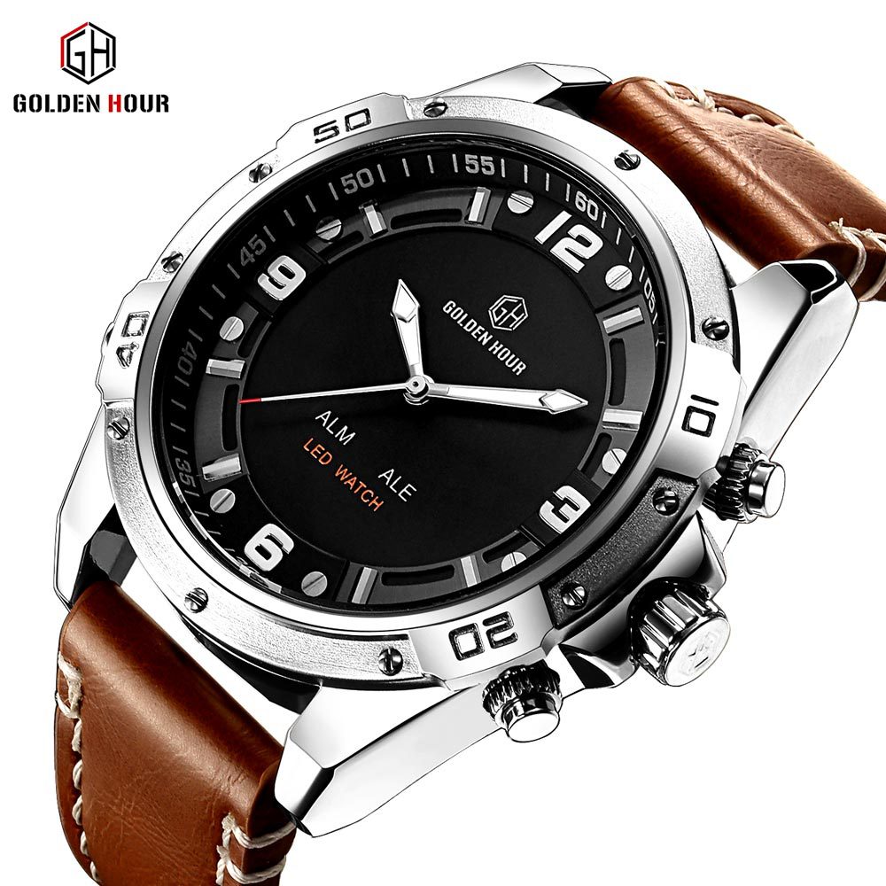 Universal design fashionable electronic swiss watch for leisure