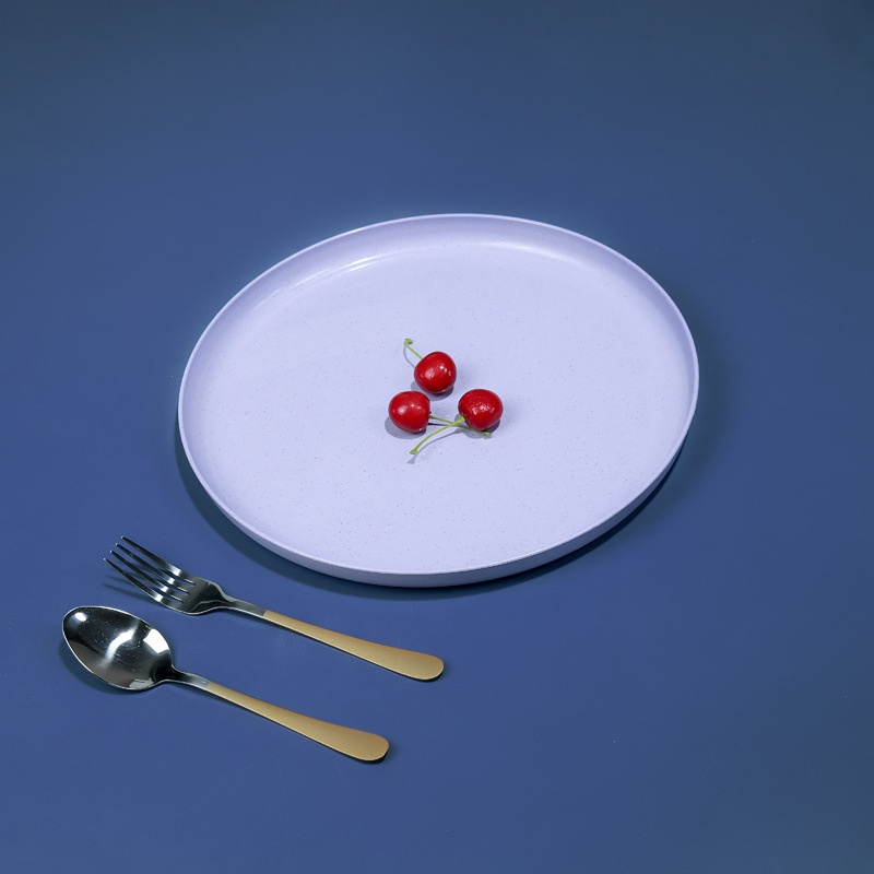 30cm bandeja redonda paja de trigo placa hogar taza de té Placa de fruta Placa de puesto bandeja placa resistente a la caída