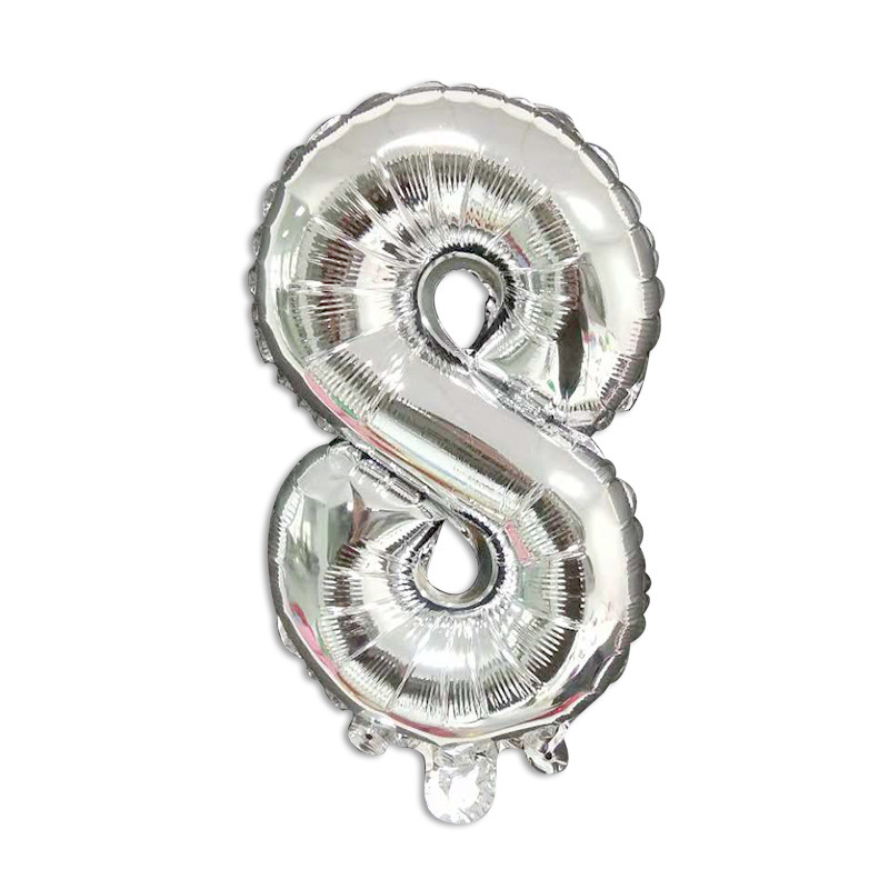Versión estadounidense del globo de película de aluminio digital de 40 pulgadas de cuerpo delgado Decoración de fiesta de cumpleaños Helio flotando en el aire Globo grande transfronterizo de 42 pulgadas