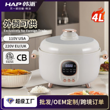 110V台湾美规加拿大南美通用鸳鸯三格全家福电压力锅现货OEM定制