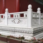 汉白玉石栏杆景观雕刻花岗岩石头围栏简易护栏石雕栏板定做