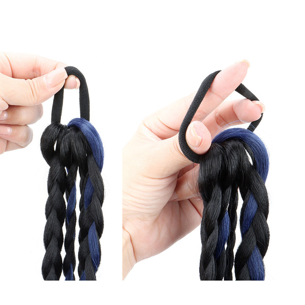 Boxing braid with pigtail