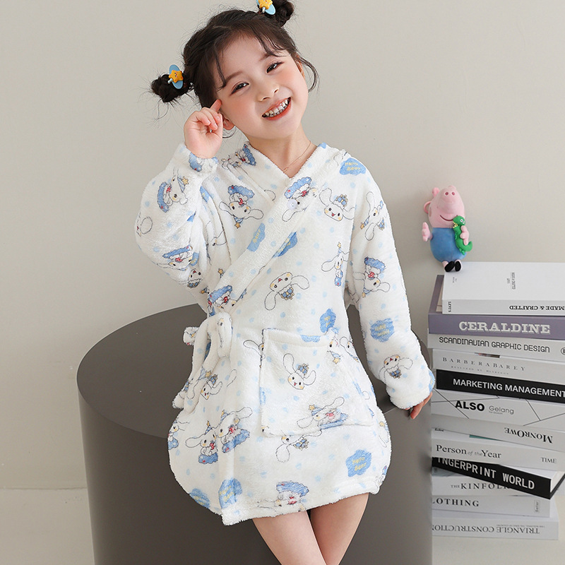 Ropa de baño infantil absorción de agua doméstica se puede usar toalla de baño grande para mantener caliente otoño y invierno suave ropa de baño para hombres y mujeres lindos