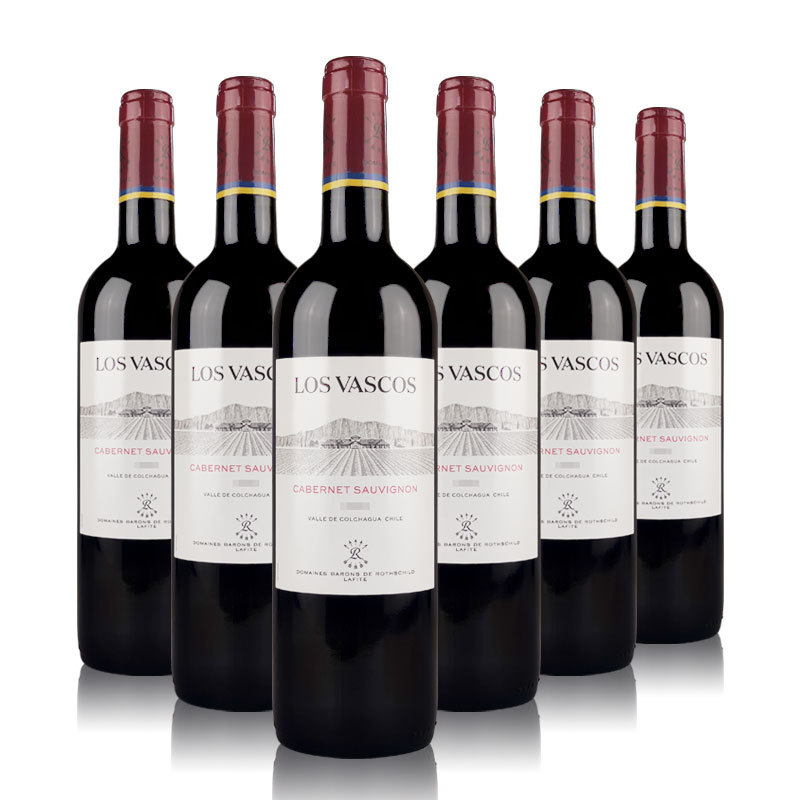 智利红酒巴斯克源自拉菲罗斯柴尔德赤霞珠红葡萄酒干红14%vol