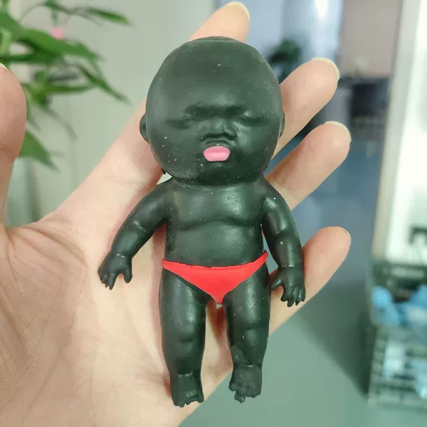 Black doll, 10 cm