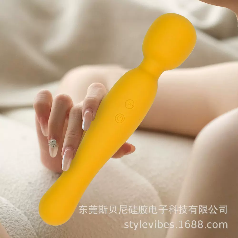 跨境现货震动棒女用强震秒潮av棒硅胶变频按摩振动棒成人情趣用品