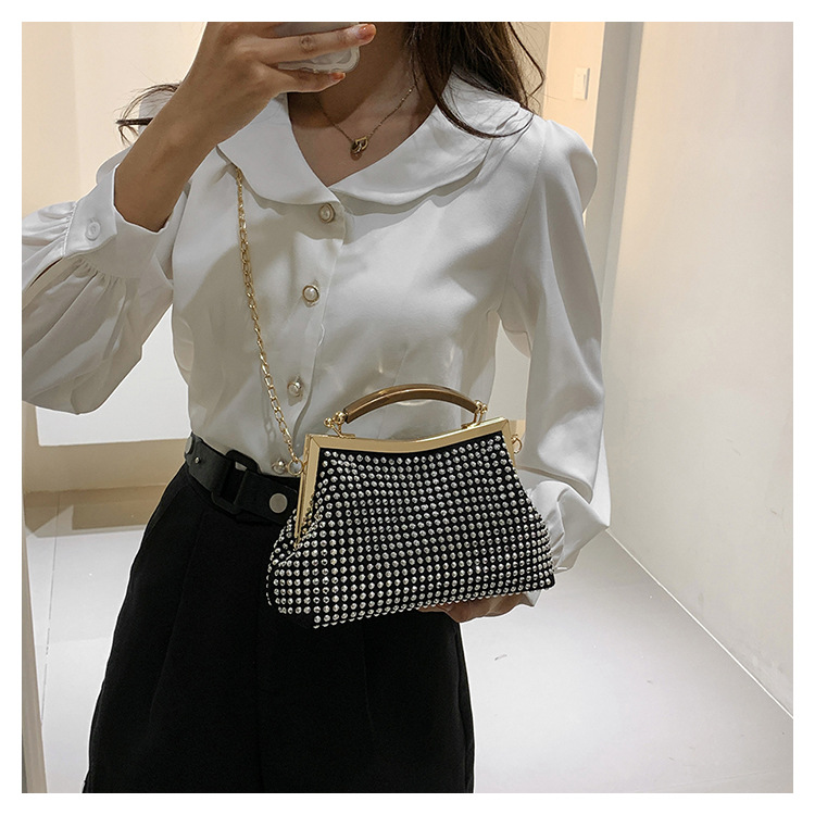 Women's Small Pu Leather Solid Color Vintage Style Classic Style Shell Lock Clasp Dome Bag display picture 5