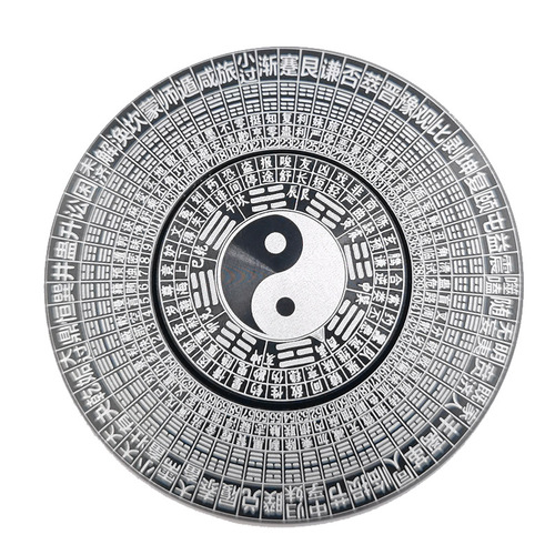 Alloy Nine Palaces Zhouyi Tai Chi Bagua Fingertip Gyro Feng Shui Compass Finger Gyro Metal Decompression Toy Wholesale