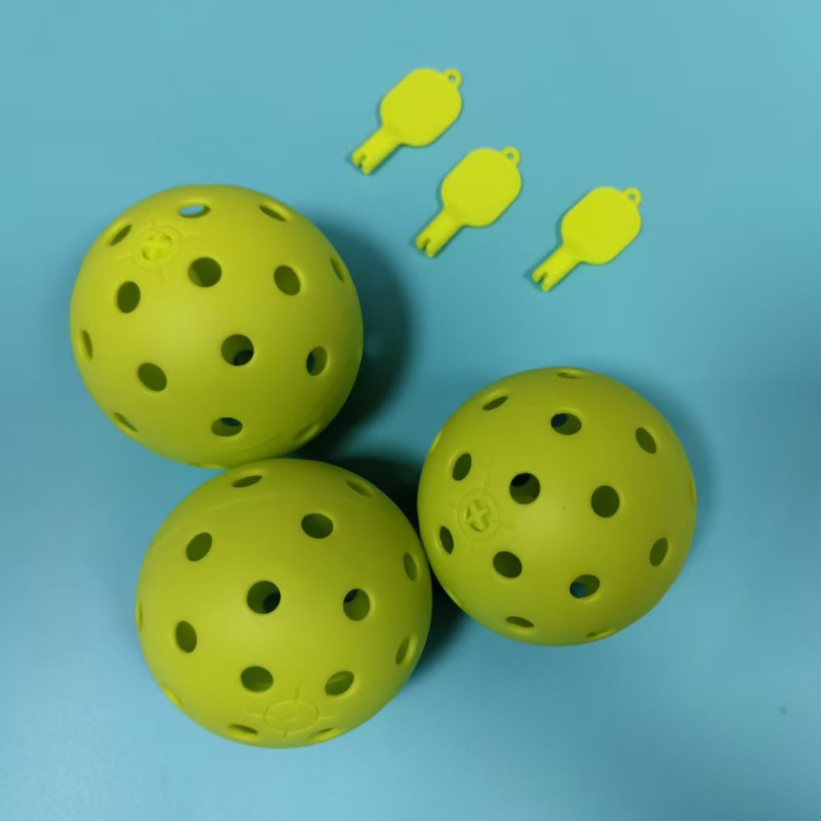 Luminous Pickleball Indoor Training Ball Fluorescent Injection Molding Multi-Hole Hole Ball Sports Pickleball Pickleball Manufacturer
