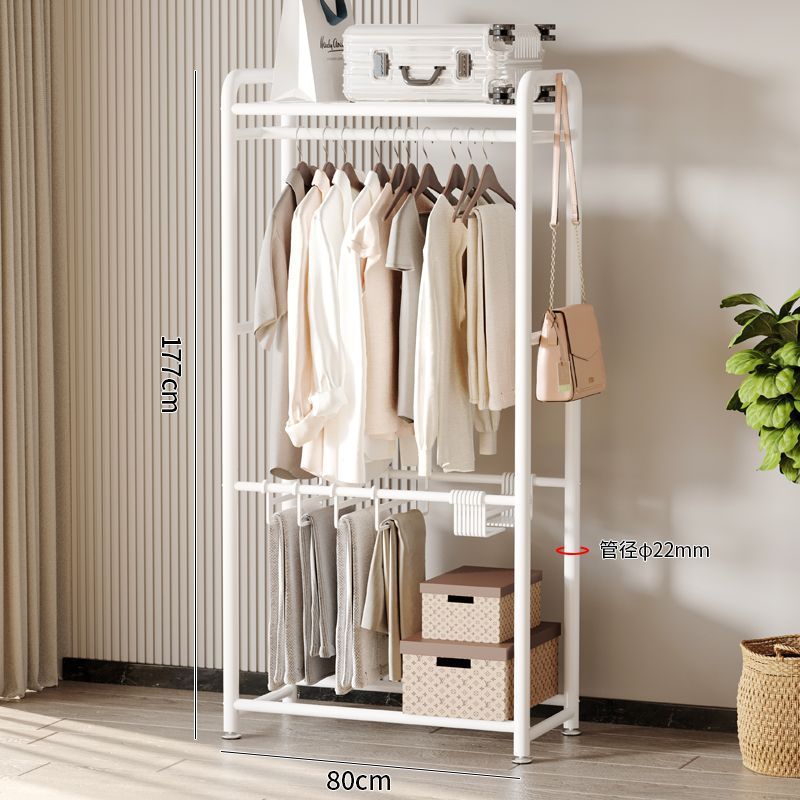 싱글 폴 탑 + 10 바지 rack-80cm-elegant 화이트
