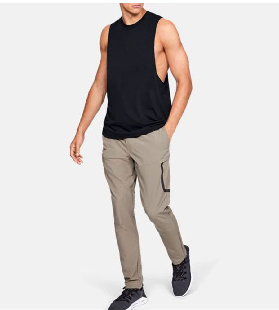Men's Running Vest - Quick-Dry Athletic Tank Top | Breathable Marathon Workout Shirt (Black/Neon Green/Gray)_voghion.com