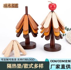 现货供应圣诞树隔热垫一棵树实木餐桌防烫垫餐垫盘垫家用耐高温垫