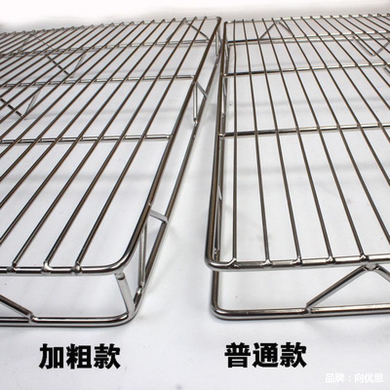 加粗不锈钢猪肉网架猪肉摊陈列架面包烘焙晾网置物架冷却架放肉架|undefined