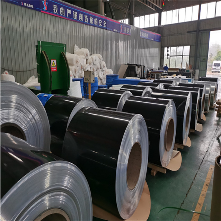 一米宽彩涂板（卷） 0.5mm厚度彩钢板 一般用彩钢卷 建筑内外用