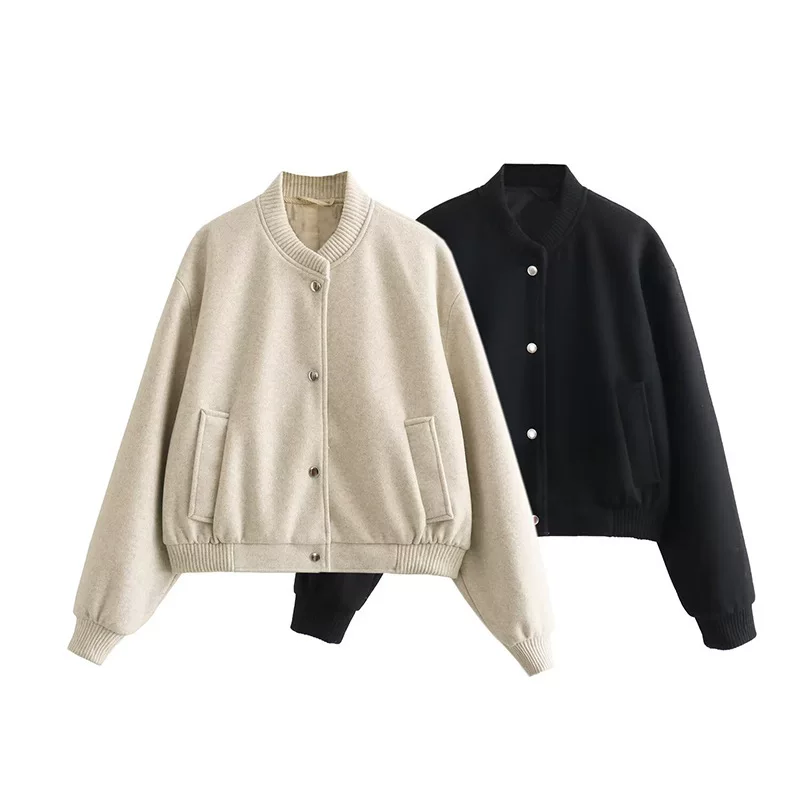 Бейсболная форма, кардиган, куртка, круглый воротник, стиль Chanel