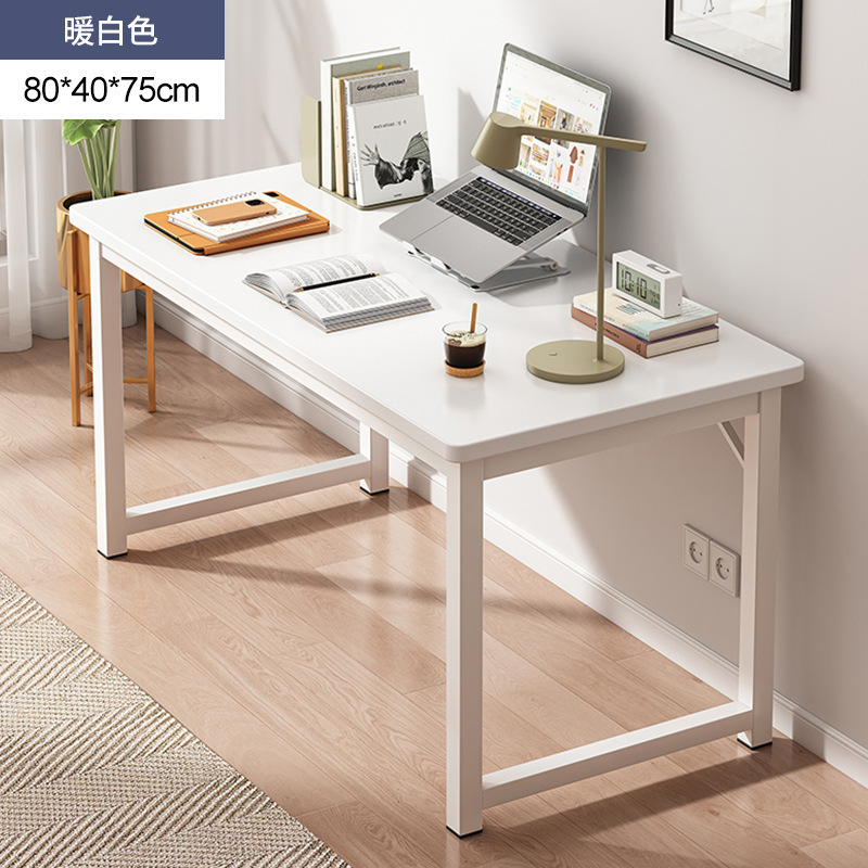[12mm desktop] 80*40cm warm white 30mm thick table legs