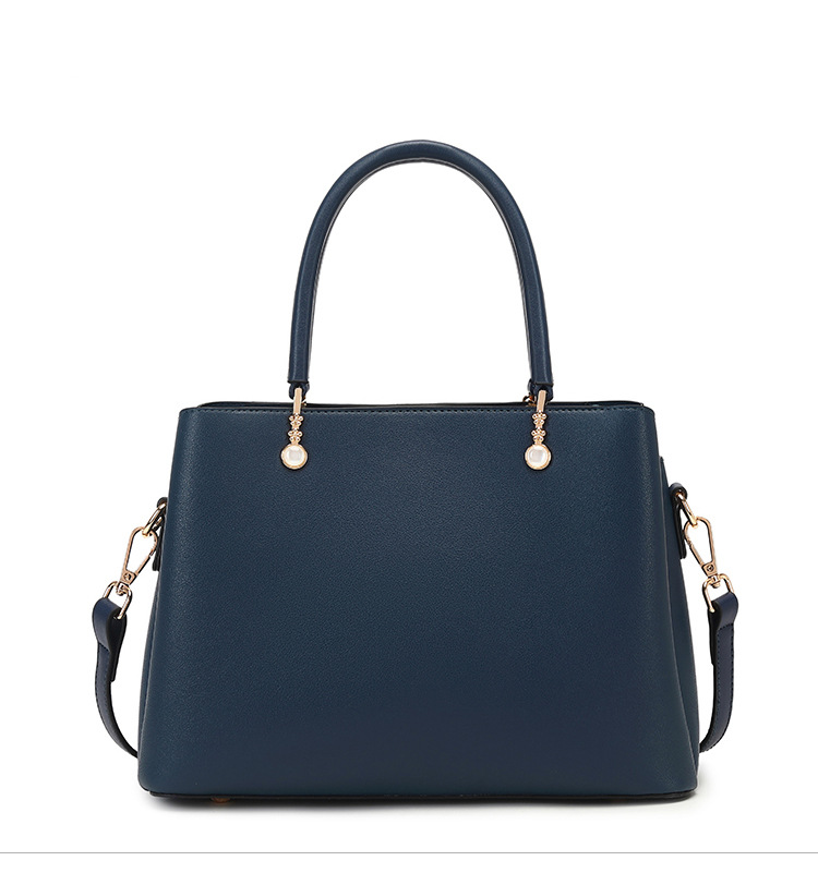 Medium Size Women's Medium Pu Leather Solid Color Elegant Vintage Style Square Zipper Handbag