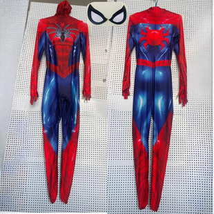 Adult Men's Ultimate Armor Mk4 Spider-Man One-Piece Bodysuit Spiderman Cosplay Costume