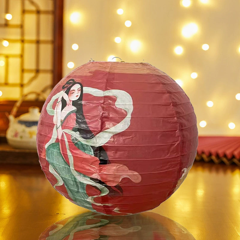 2025 New Style Fortune Mid-Autumn Festival National Style Lanterns National Day Decoration Handmade Lanterns Shopping Mall Window Spring Festival Lanterns