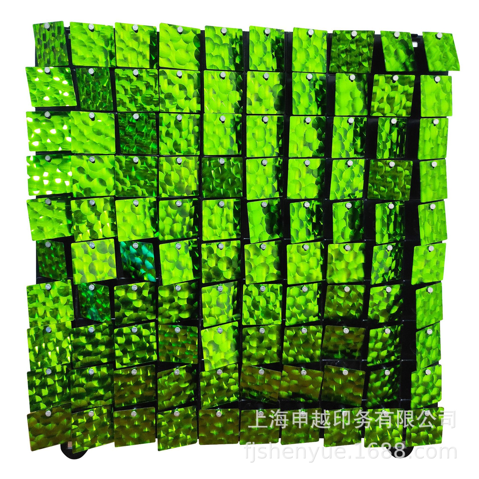 炫彩风动扣板亮片墙 亮片背景墙 亮片装饰板背景墙 广告板风动板