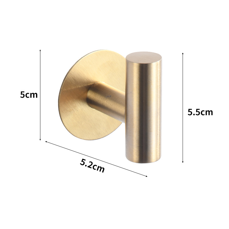 Colgante de acero inoxidable conjunto de baño hogar vida sin rastro pared tipo toalla de almacenamiento de toallas de gancho