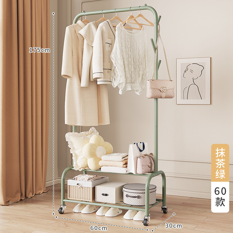 60선반-말차그린 빨래건조대