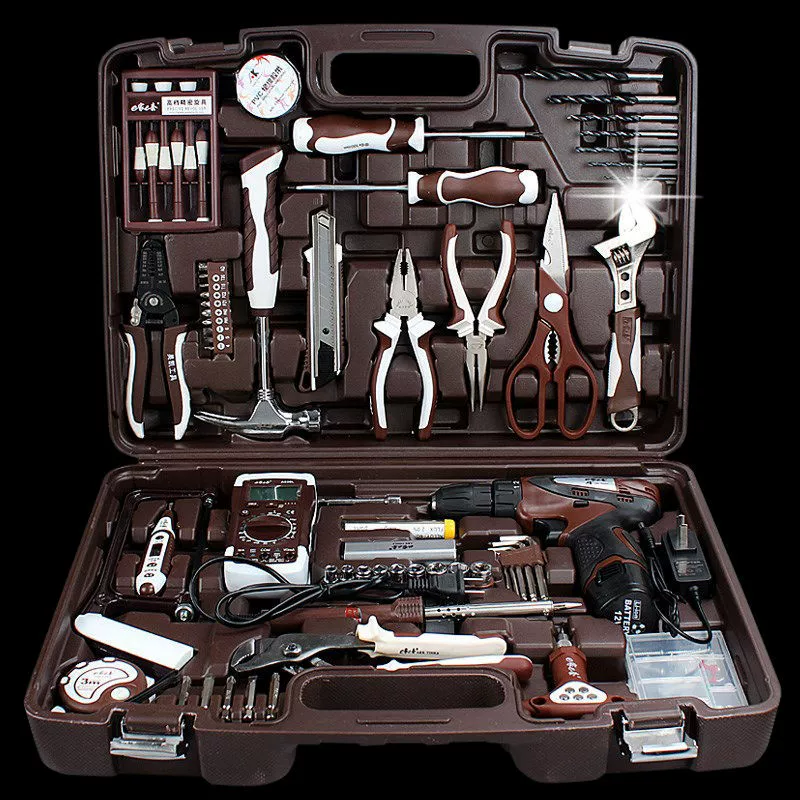 Tools set, professional universal electric drill, full set
