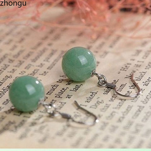 Source Jade (Treated) Earrings, Retro Style Earrings, Jade Treated Women's Summer Gifts, Hot Selling'