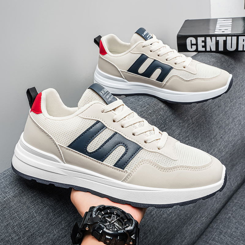 2026 nuevos zapatos de hombre de verano mesh transpirable versátil zapatos deportivos casuales para hombre correr zapatos de suela gruesa para estudiantes