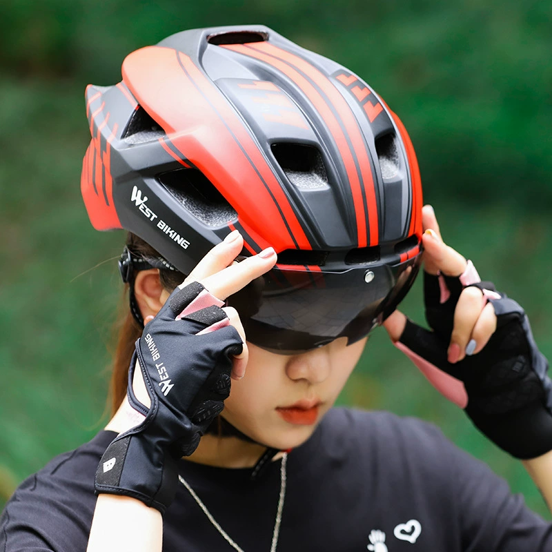 WEST BIKING Велосипед, шлем, ветронепроницаемые очки, горнолыжные линзы, аксессуары для дорожного велоспорта