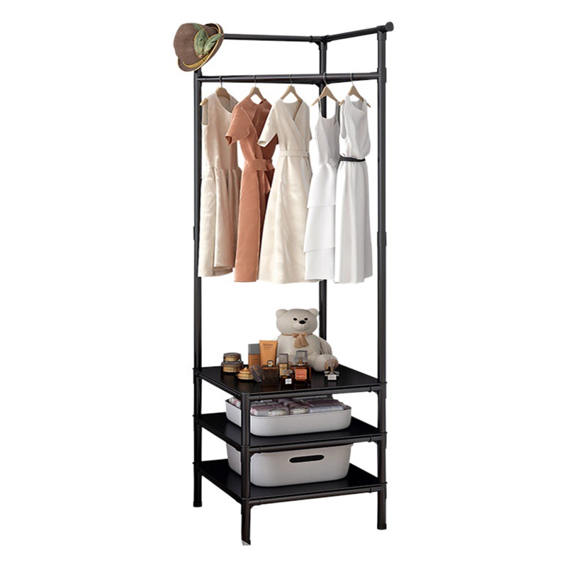 Simple percha esquina perchero hogar dormitorio almacenamiento artefacto ropa multifuncional percha interior