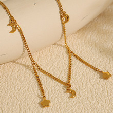 时尚简约项链热销款上市新设计吊坠清冷感长链星星月亮形