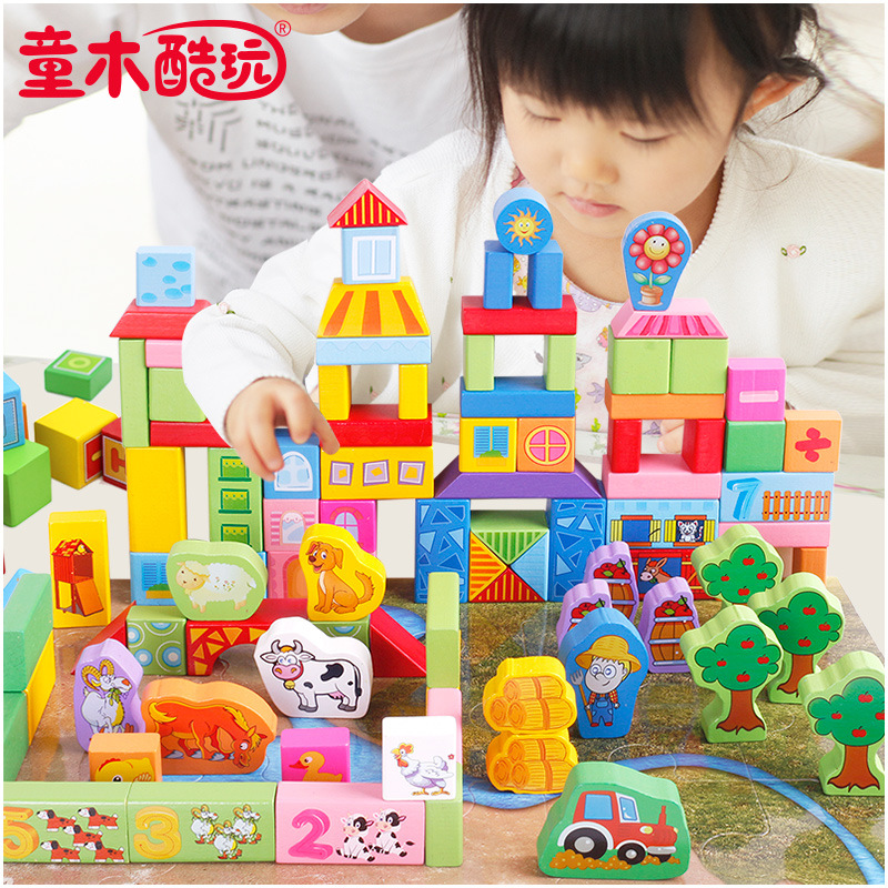 100 piezas de bloques de construcción para bebés y niños