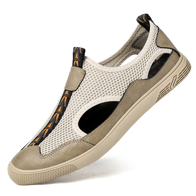 2026 Spring/Summer Men's Flyknit Slip-On Lightweight Casual Mesh Sneakers for Hiking and Driving