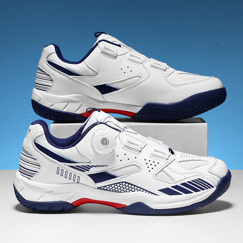 Badminton Shoes for Couples, Breathable All-Season Sports Shoes for Playing Tennis, Women's Shock-Absorbing and Wear-Resistant Tennis Shoes, Men's Professional