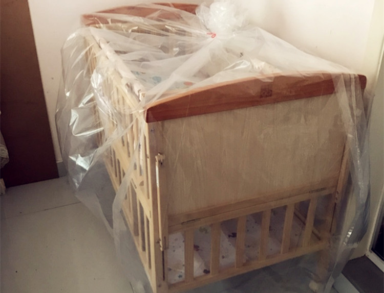 No. Cama para niños cubierta de polvo bolsa de plástico PE cubierta de cama bolsa de almacenamiento movible bolsa de embalaje a prueba de agua a prueba de humedad