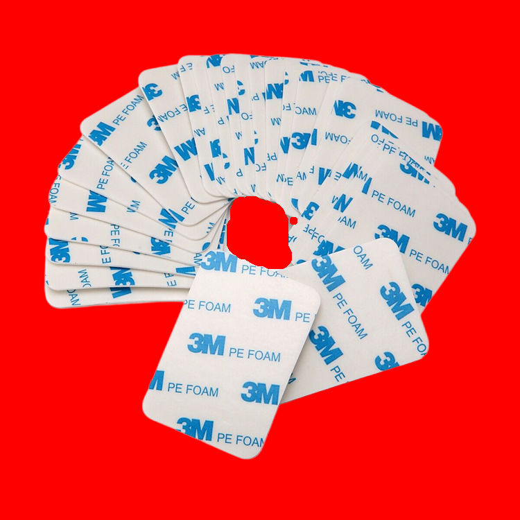 批发方形双面胶强粘性泡棉胶胶带1600t白色泡沫双面胶圆点胶垫片