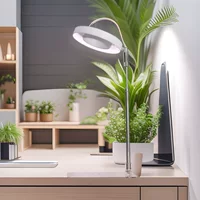 USB-кольцо с ангелом, растительная лампа, таймер, затемнение, высота, телескопический, полный спектр, сочный цветок, зеленое растение, заполняющий свет