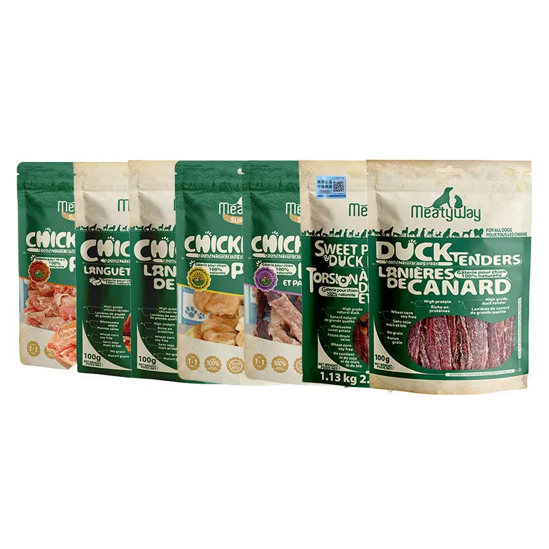 Meatyway Pet Snacks Сладкий картофель, утиное вяленое мясо, куриная грудка, прорезывание зубов для собак, Тедди Корги, тренировка, 908 г